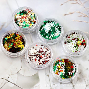 2020 Christmas mixed glitters for carfts decoration makeup